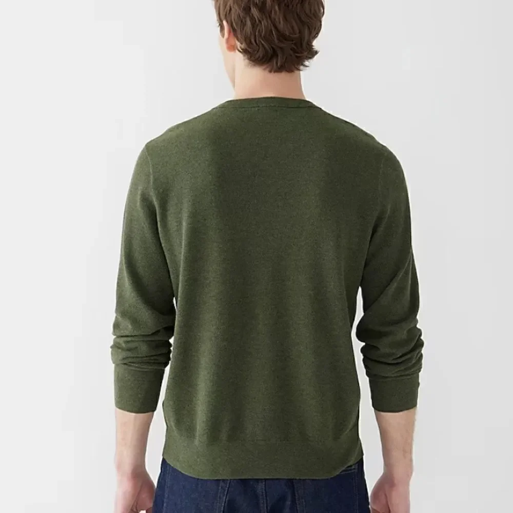 J.Crew Cotton piqué-stitch crewneck sweater
